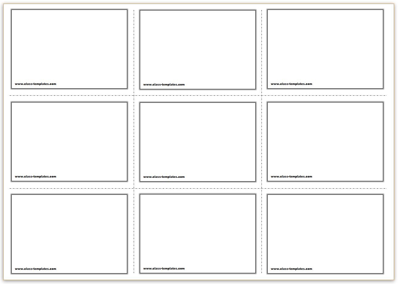 Free Printable Flash Cards Template - Free Printable Flash Card Maker Online