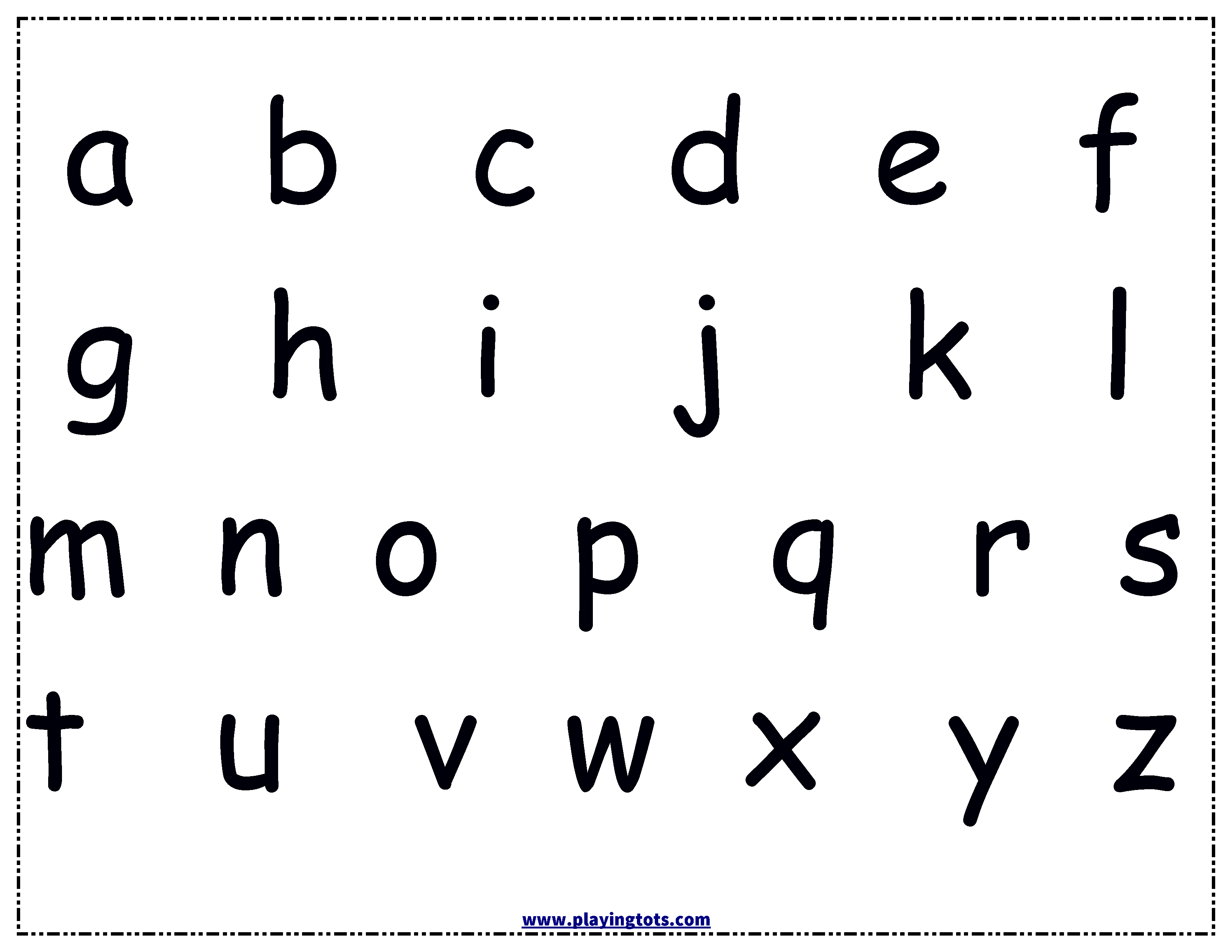 Free Printable For Kids (Toddlers/preschoolers) Flash Cards/charts - Free Printable Alphabet Chart