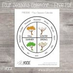 Free Printable   Four Seasons Wheel Calendar. ~ Print, Cut, Laminate   Free Printable Pictures Of The Four Seasons