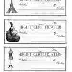Free Printable   Gift Certificates   The Graphics Fairy   Free Printable Gift Certificates