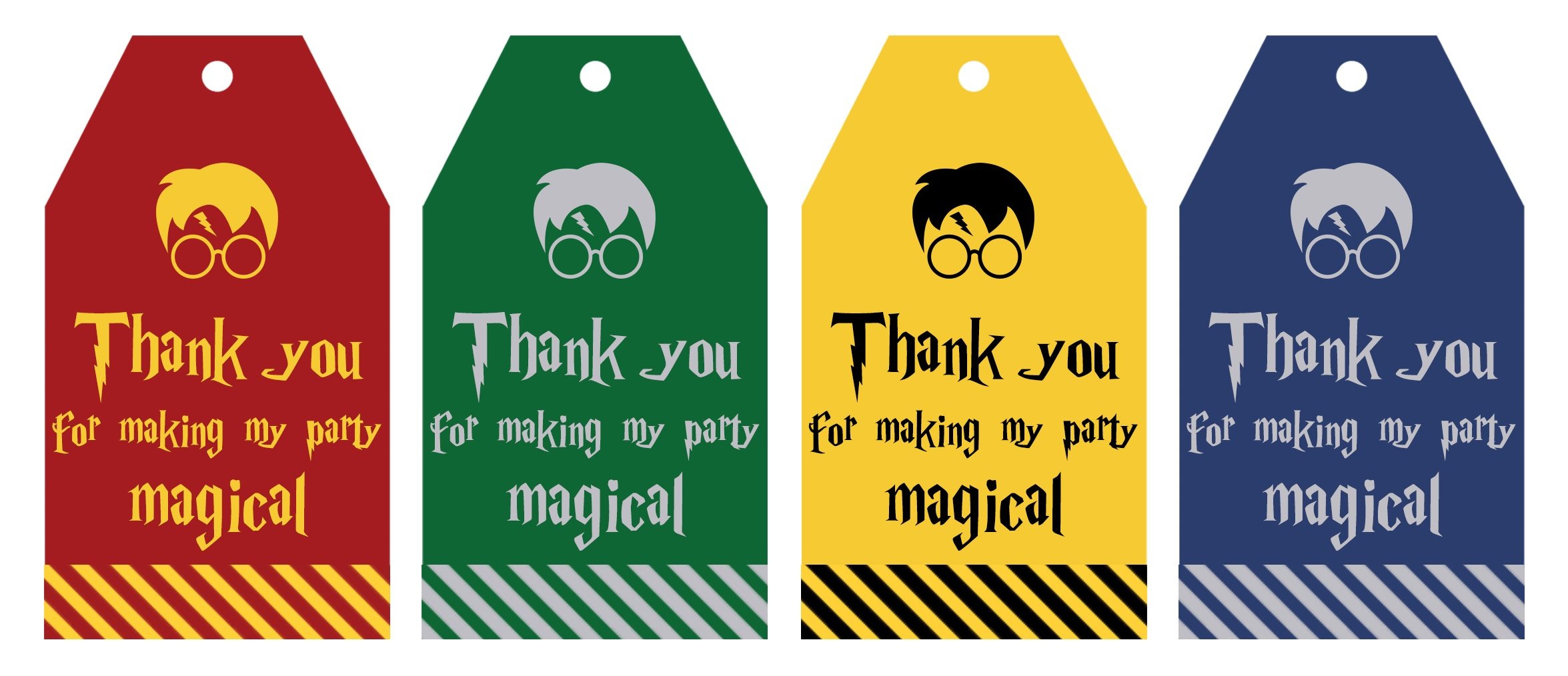 Free Printable Harry Potter Party Favor Gift Tags - Lovely Planner - Party Favor Tags Free Printable
