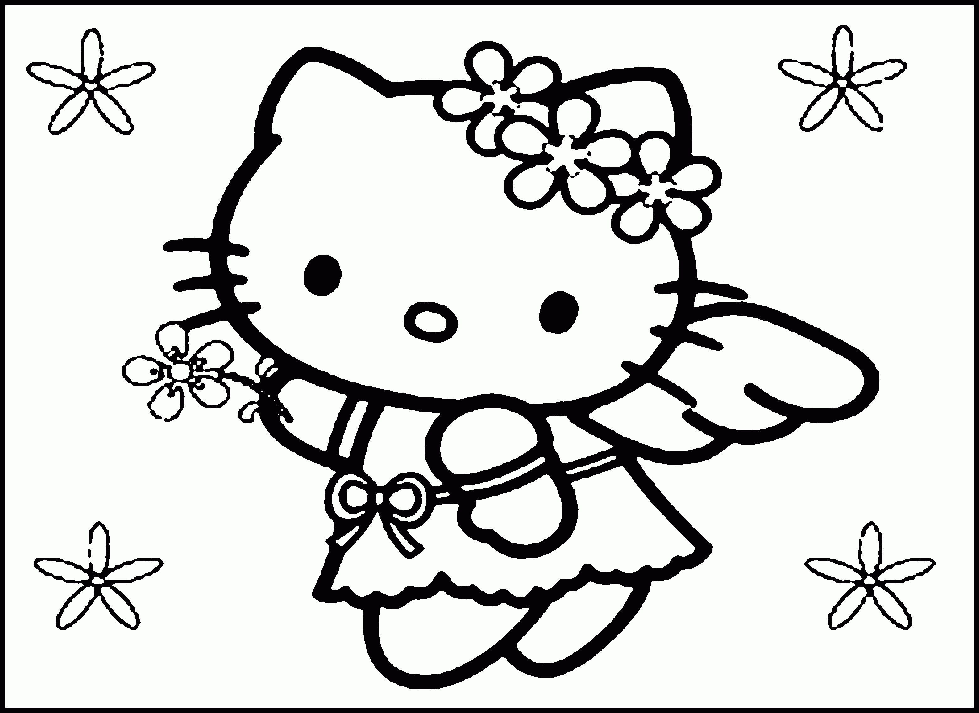 Free Printable Hello Kitty Coloring Pages For Kids - Free Printable Hello Kitty Pictures