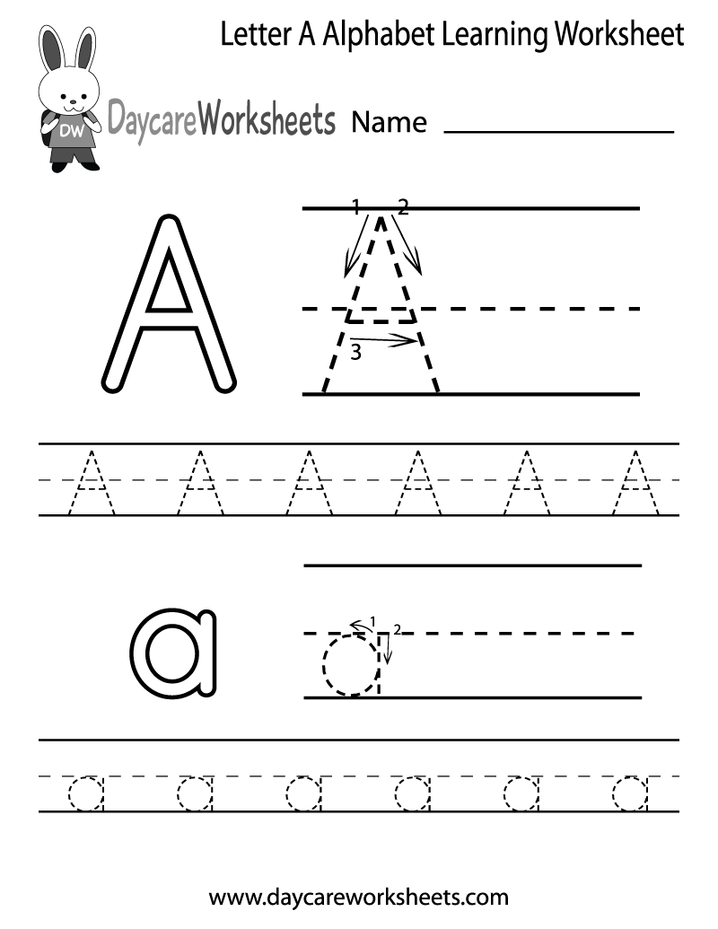 Free Printable Alphabet Worksheets Free Printable