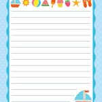 Free Printable Letter Paper | Printables To Go | Printable Letters   Free Printable Stationery Paper