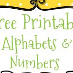 Free Printable Letters And Numbers For Crafts   Free Printable Alphabet Templates