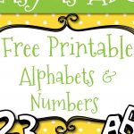 Free Printable Letters And Numbers For Crafts   Free Printable Letters