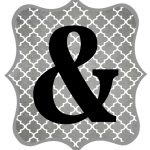 Free Printable Letters Gray And Black | Diy Swank   Free Printable Letters