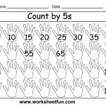Free Printable Math Worksheets Count5S … | Patterns And   Free Printable Skip Counting Worksheets