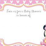 Free Printable Minnie Mouse 1St Invitation | Talli | Baby Shower   Free Printable Minnie Mouse Baby Shower Invitations