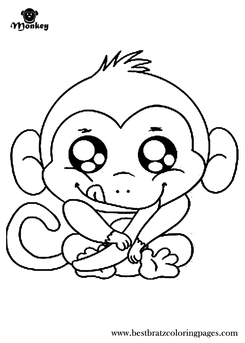 Free Printable Monkey Coloring Pages For Kids | Coloring Pages - Free Printable Monkey Coloring Sheets
