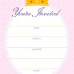 Free Printable Party Invitations: Free Invitations For A Princess   Free Printable Princess Invitations