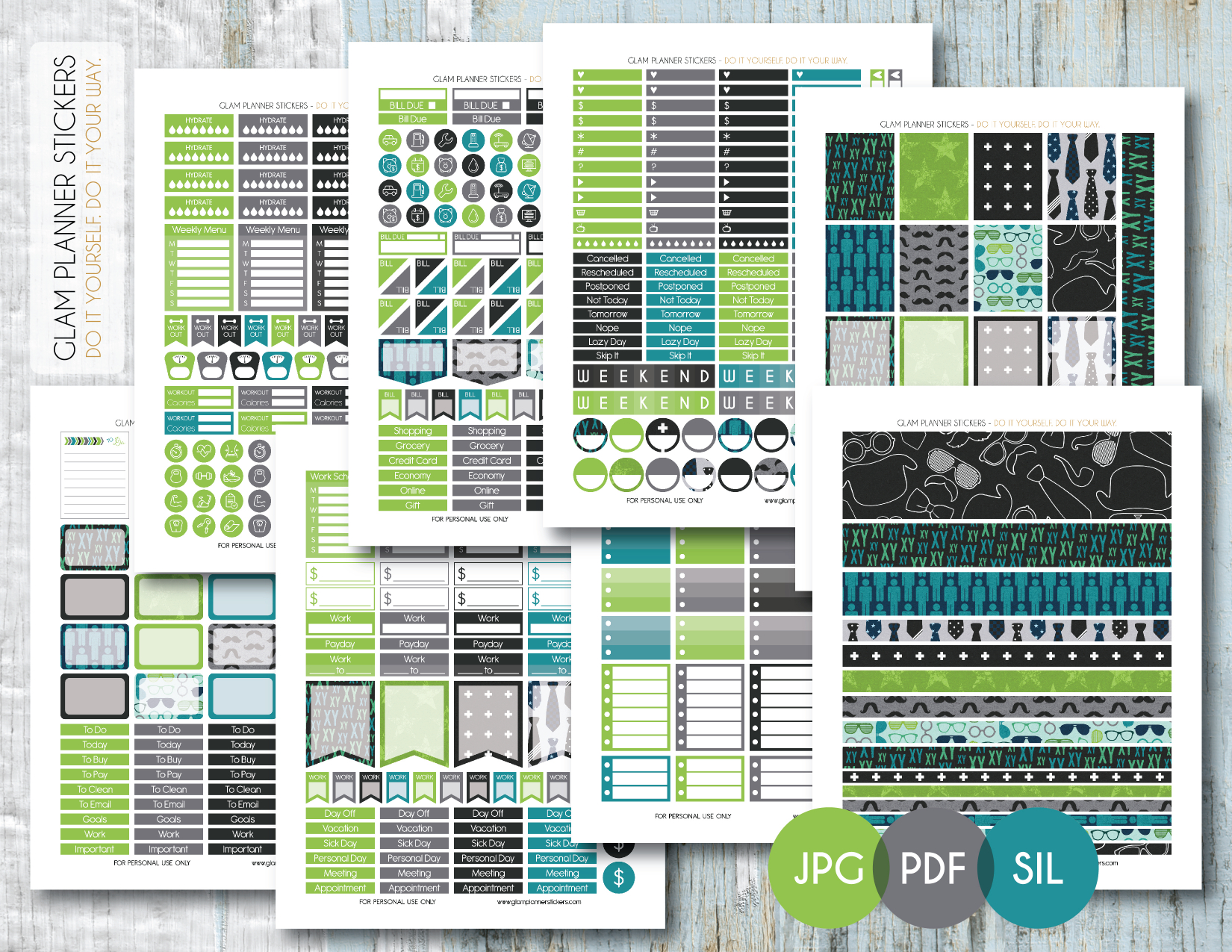 Free Printable Planner Stickers – Planner Addiction - Printable Erin Condren Stickers Free