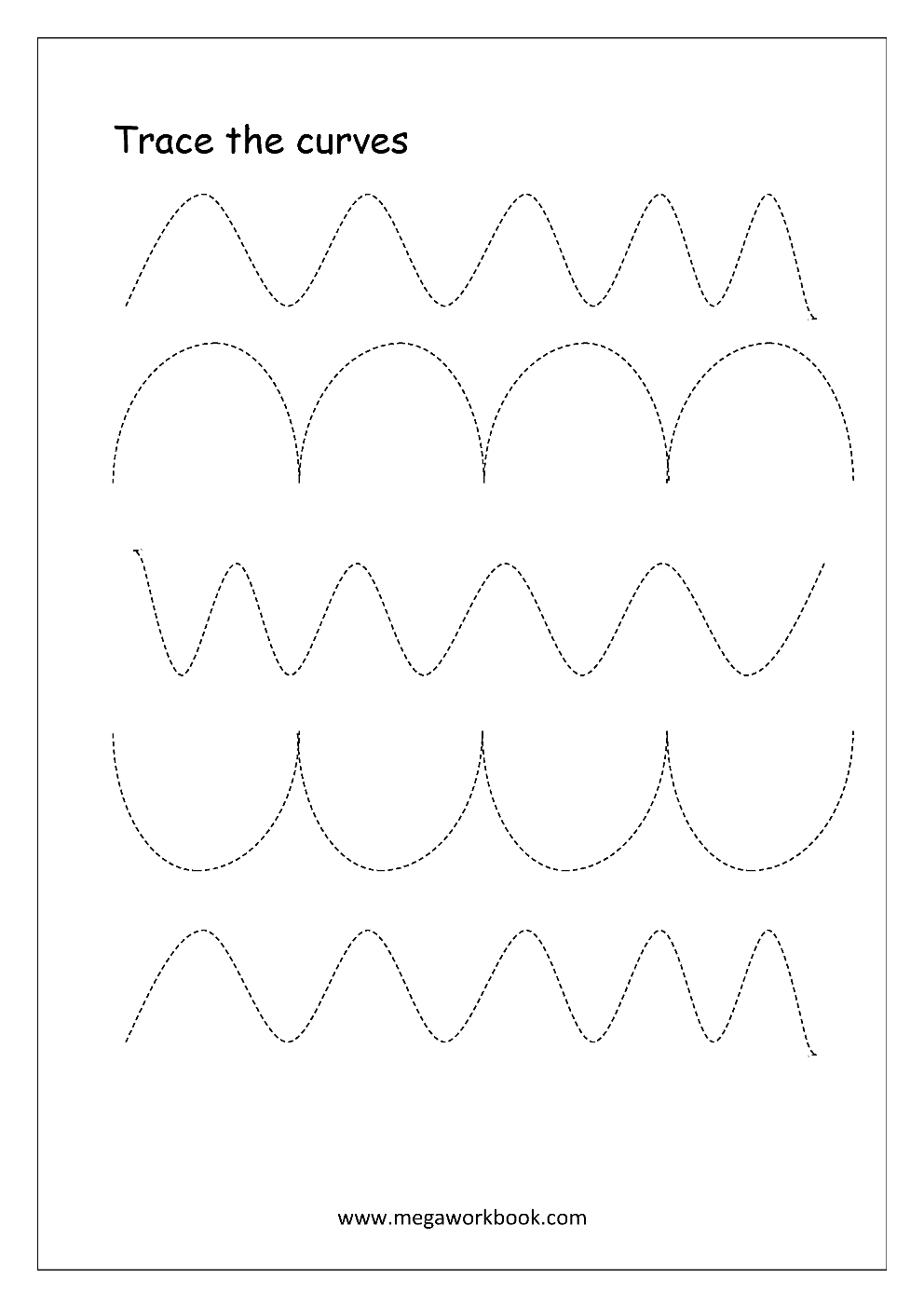 Free Printable Pre-Writing Tracing Worksheets For Preschoolers - Free Printable Preschool Worksheets Tracing Lines