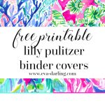 Free Printable Preppy Lilly Pulitzer Binder Covers   Free Printable School Binder Covers