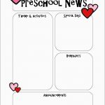 Free Printable Preschool Newsletter Templates Beautiful Newsletter   Free Printable Preschool Newsletter Templates