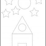 Free Printable Preschool Worksheets   This One Is Trace The Shapes   Free Printable Name Tracing Worksheets For Preschoolers