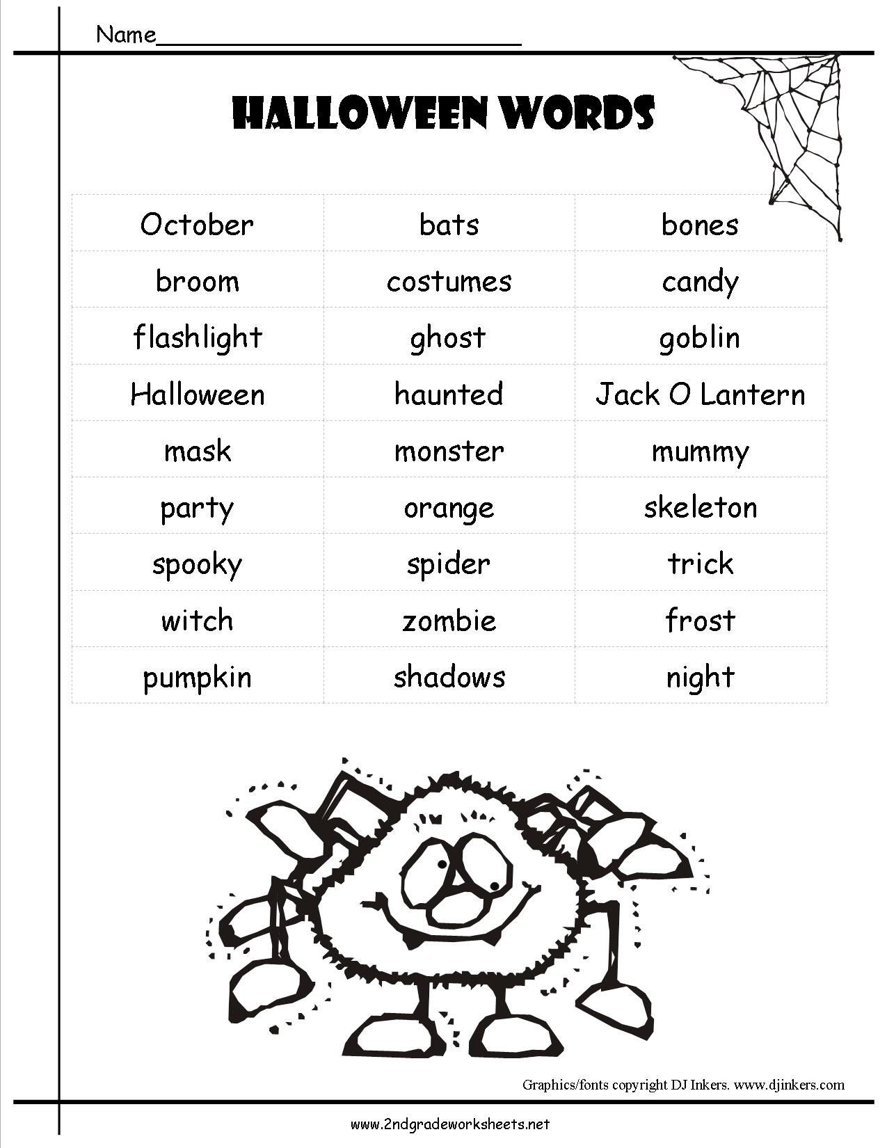 Free Printable Reading Comprehension Worksheets For 2Nd Grade - Free Printable Halloween Worksheets