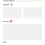 Free Printable Recipe Template: Diy Recipe Book! A4 | Recipe Books   Free Recipe Book Templates Printable