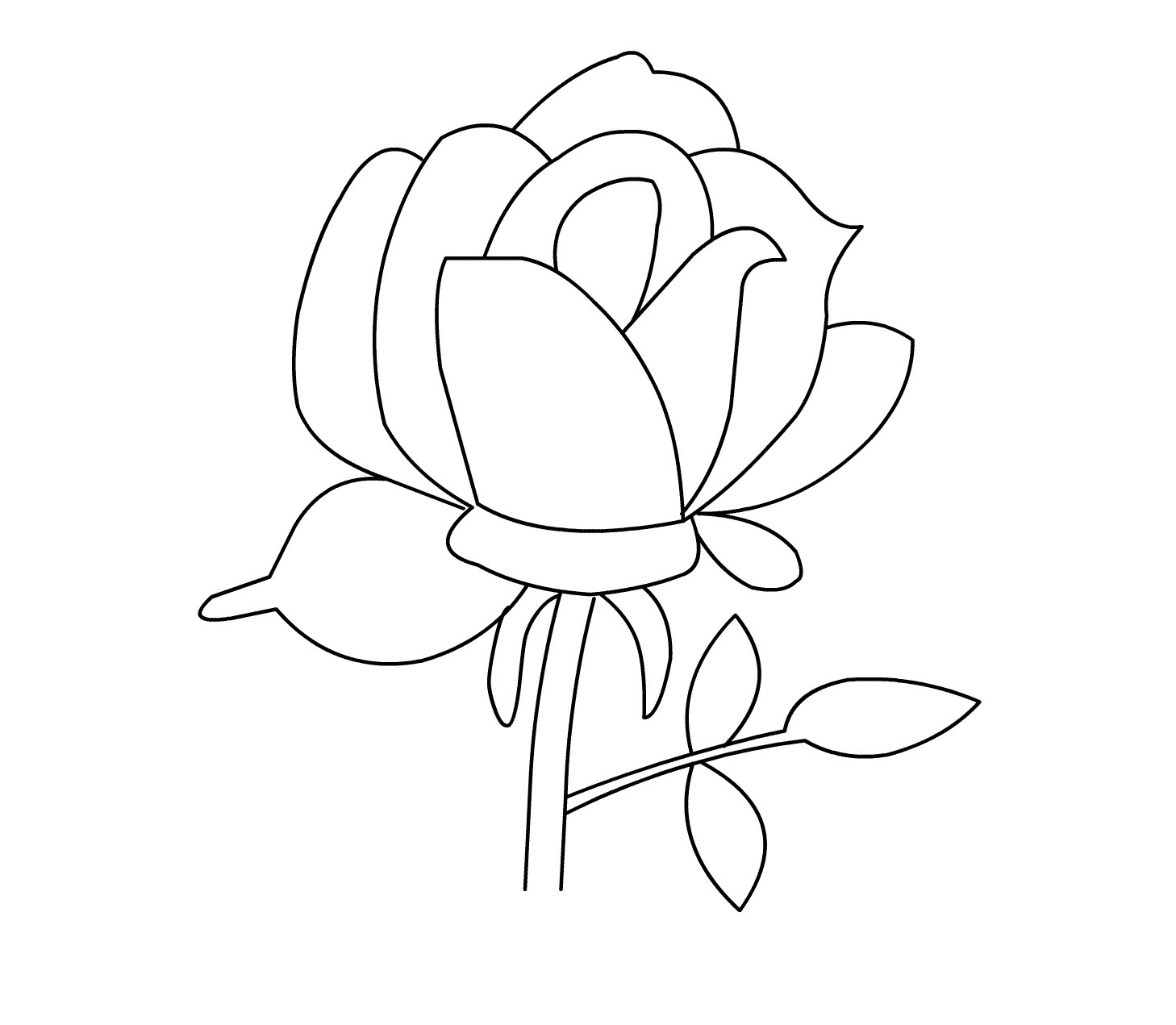 Free Printable Roses Coloring Pages For Kids - Free Printable Roses