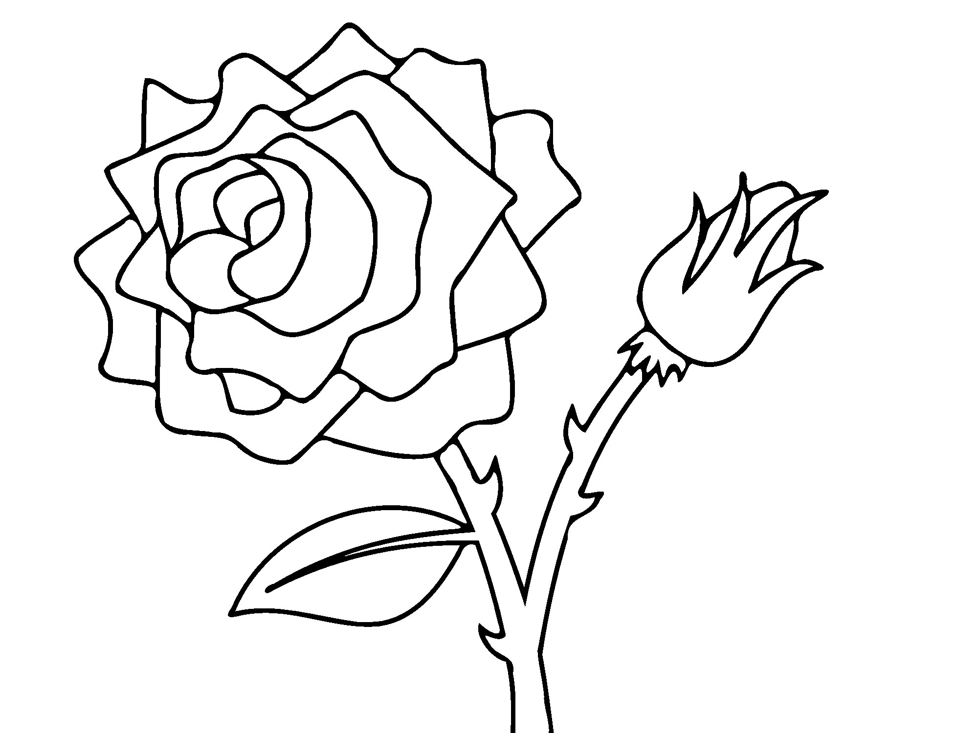 Free Printable Roses Coloring Pages For Kids - Free Printable Roses