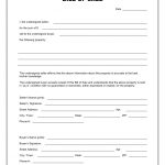 Free Printable Rv Bill Of Sale Form Form (Generic)   Free Printable Bill Of Sale Form