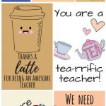 Free Printable Teacher Appreciation Thank You Cards | ✽ Back To   Free Printable Teacher Appreciation Cards