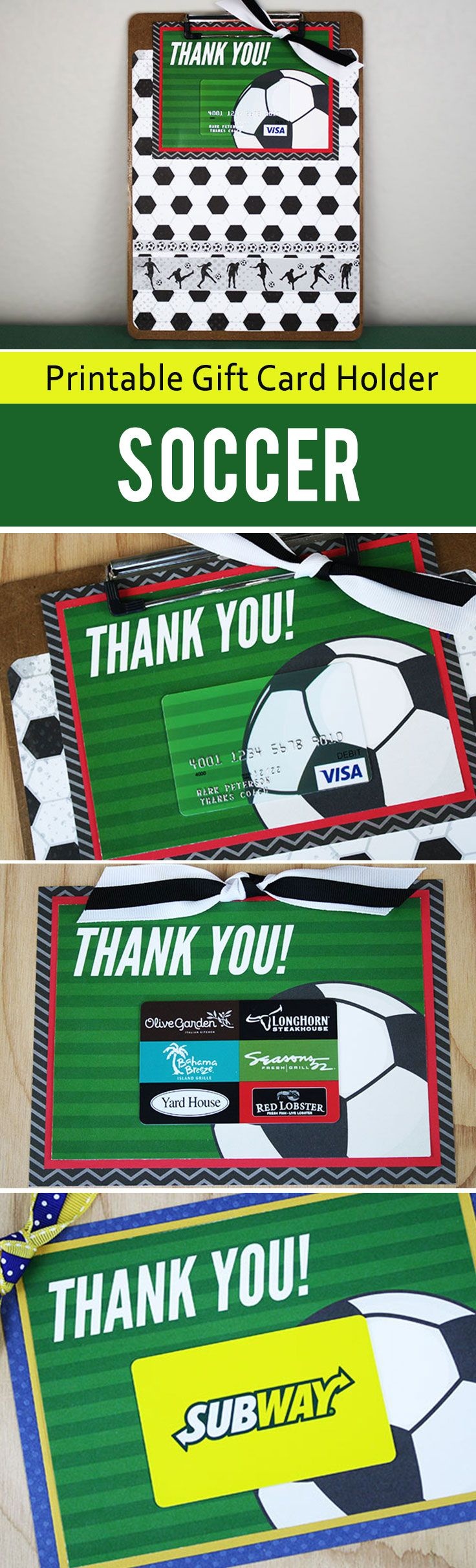 Free Printable} This Soccer Gift For Coach Is A Kick! | Thank You - Free Printable Soccer Thank You Cards