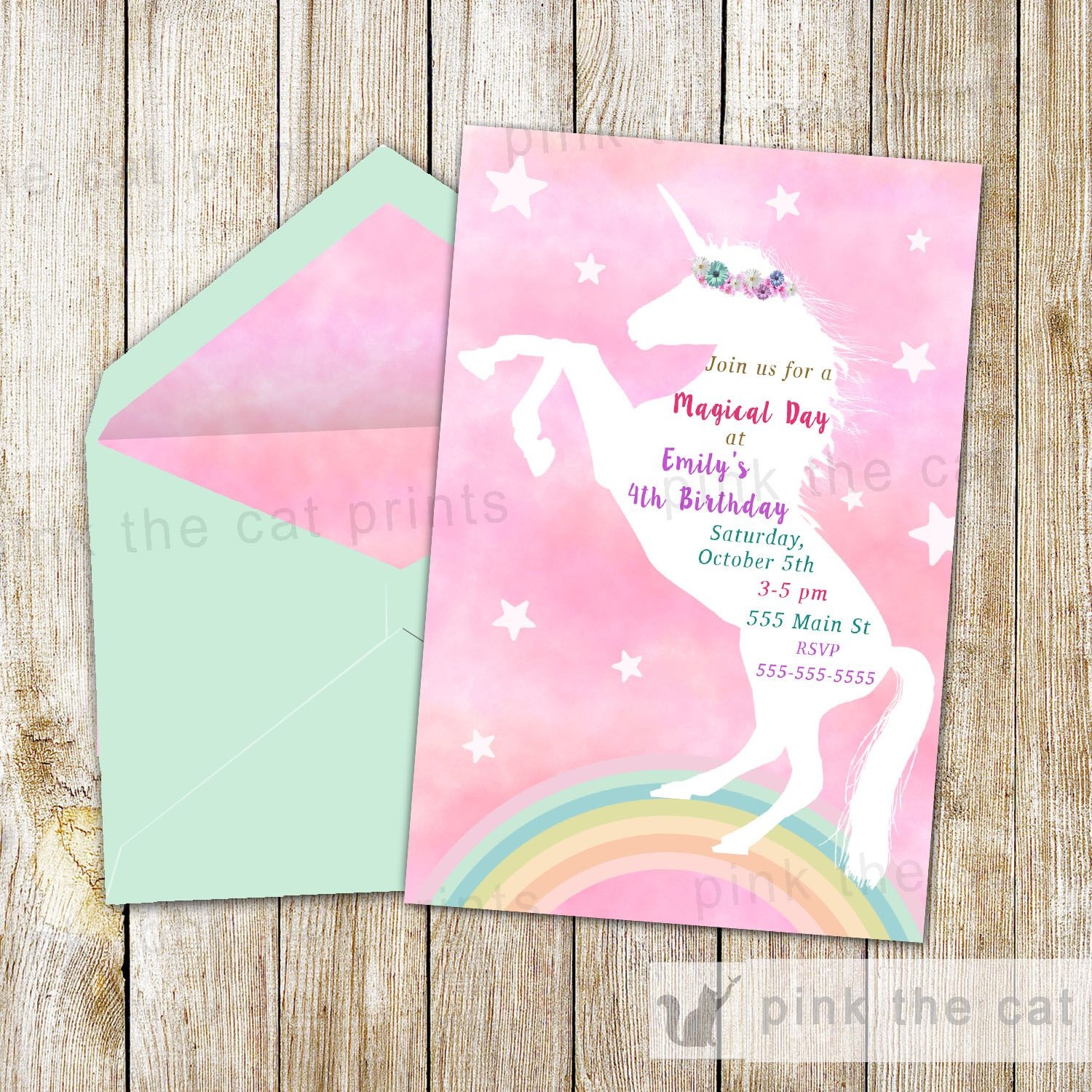 Free Printable Unicorn Invitations | Freebies | Unicorn Invitations - Free Stork Party Invitations Printable