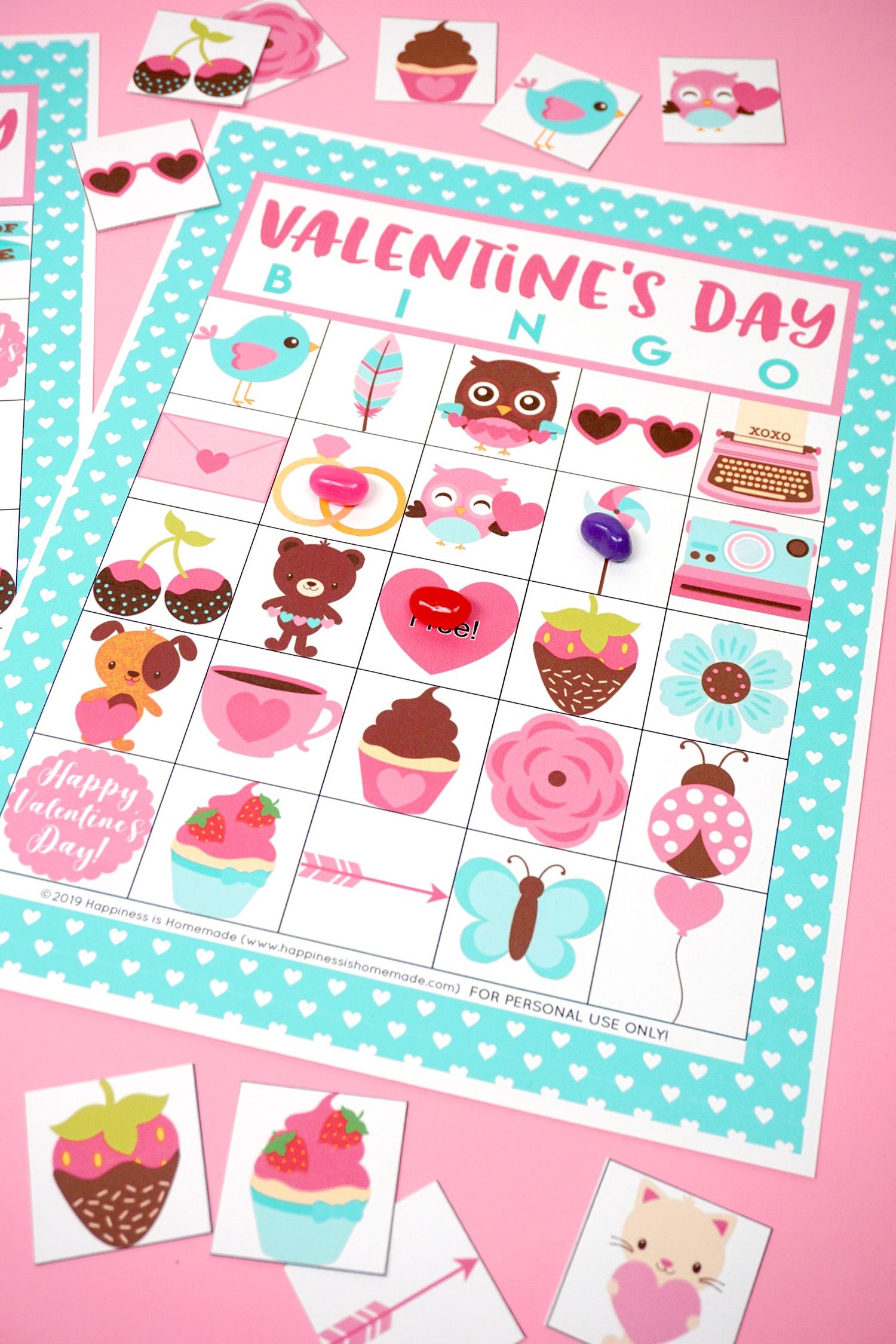 Free Printable Valentine Bingo - Happiness Is Homemade | Valentine&amp;#039;s - Free Printable Valentines Bingo