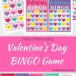 Free Printable Valentine's Day Bingo Game Via @thequietgrove   Free Printable Valentines Bingo