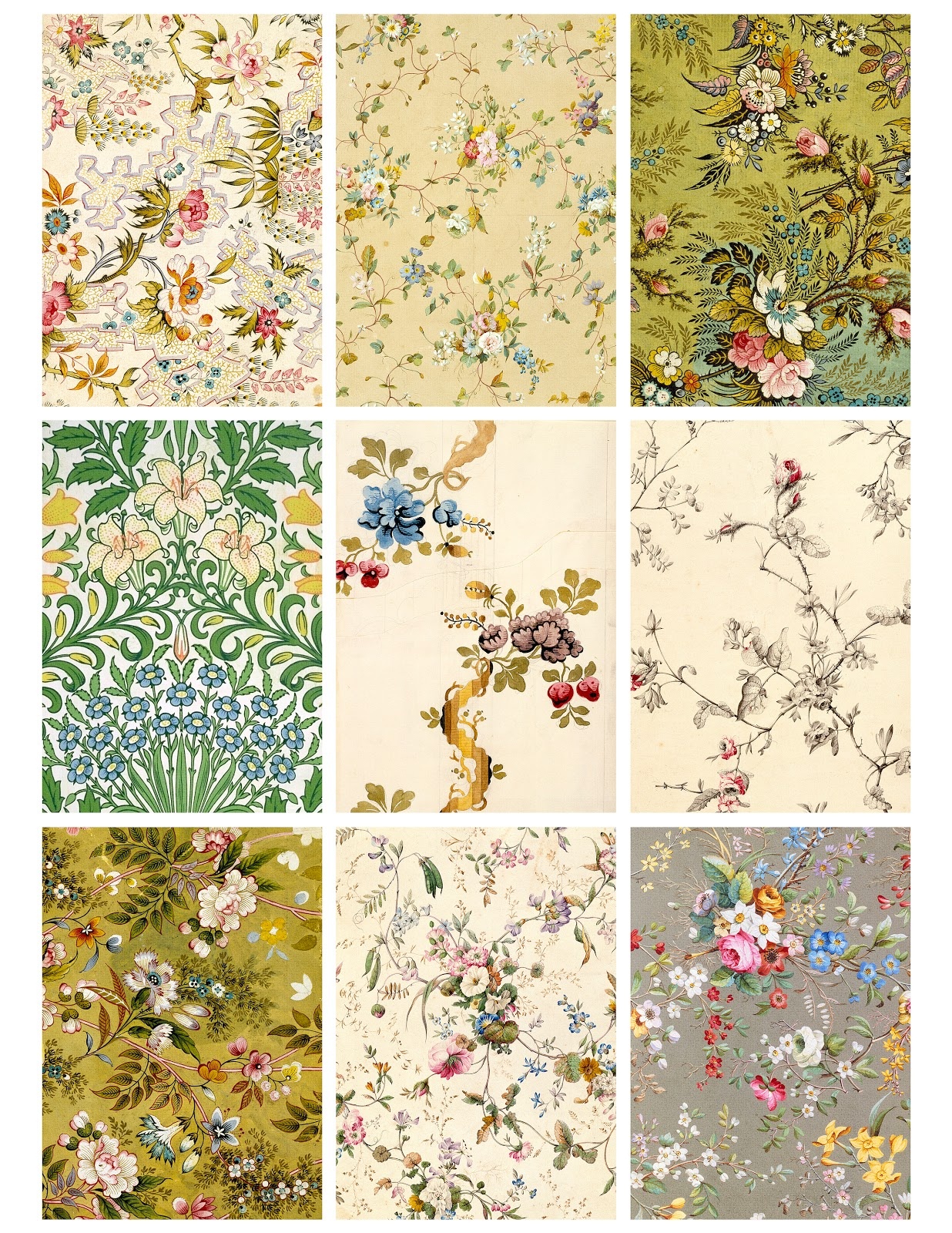 Free Printable Vintage Wallpaper - Wallpapersafari - Free Printable Wallpaper Patterns