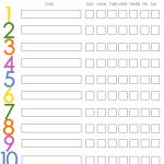 Free Printable Weekly Chore Charts   Free Printable Chore List For Teenager