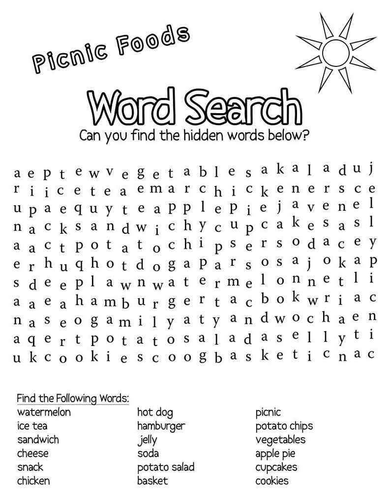 Free Printable Word Searches | Educative Puzzle For Kids | Free - Free Search A Word Printable