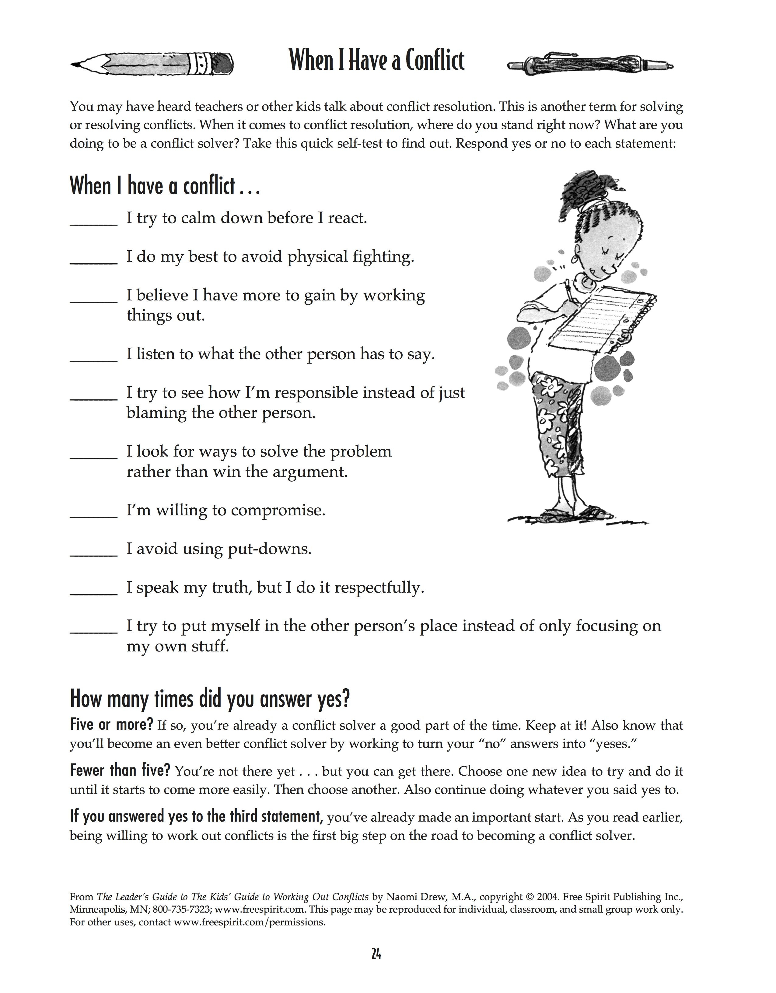 Printable Counseling Worksheets