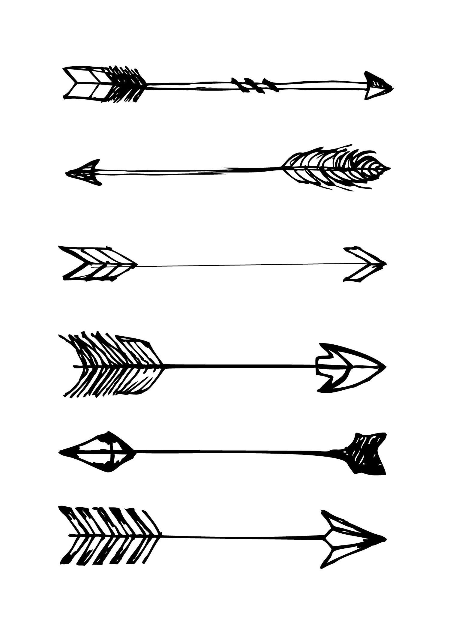 Free Printables | Printables - Wallpaper, Arrow Tattoos En Art - Free Black And White Printable Art