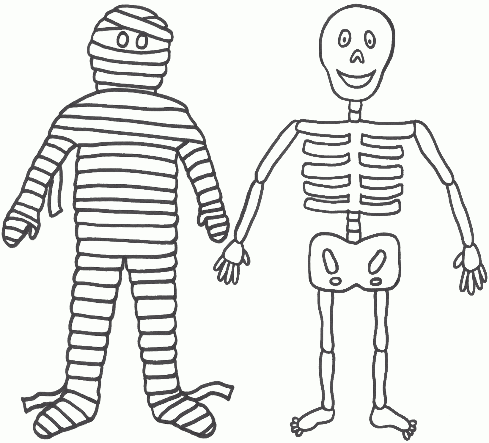 Free Skeleton Picture For Kids, Download Free Clip Art, Free Clip - Free Printable Skeleton Coloring Pages