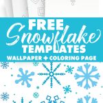 Free Snowflake Template: Easy Paper Snowflakes To Cut And Color   Snowflake Template Free Printable