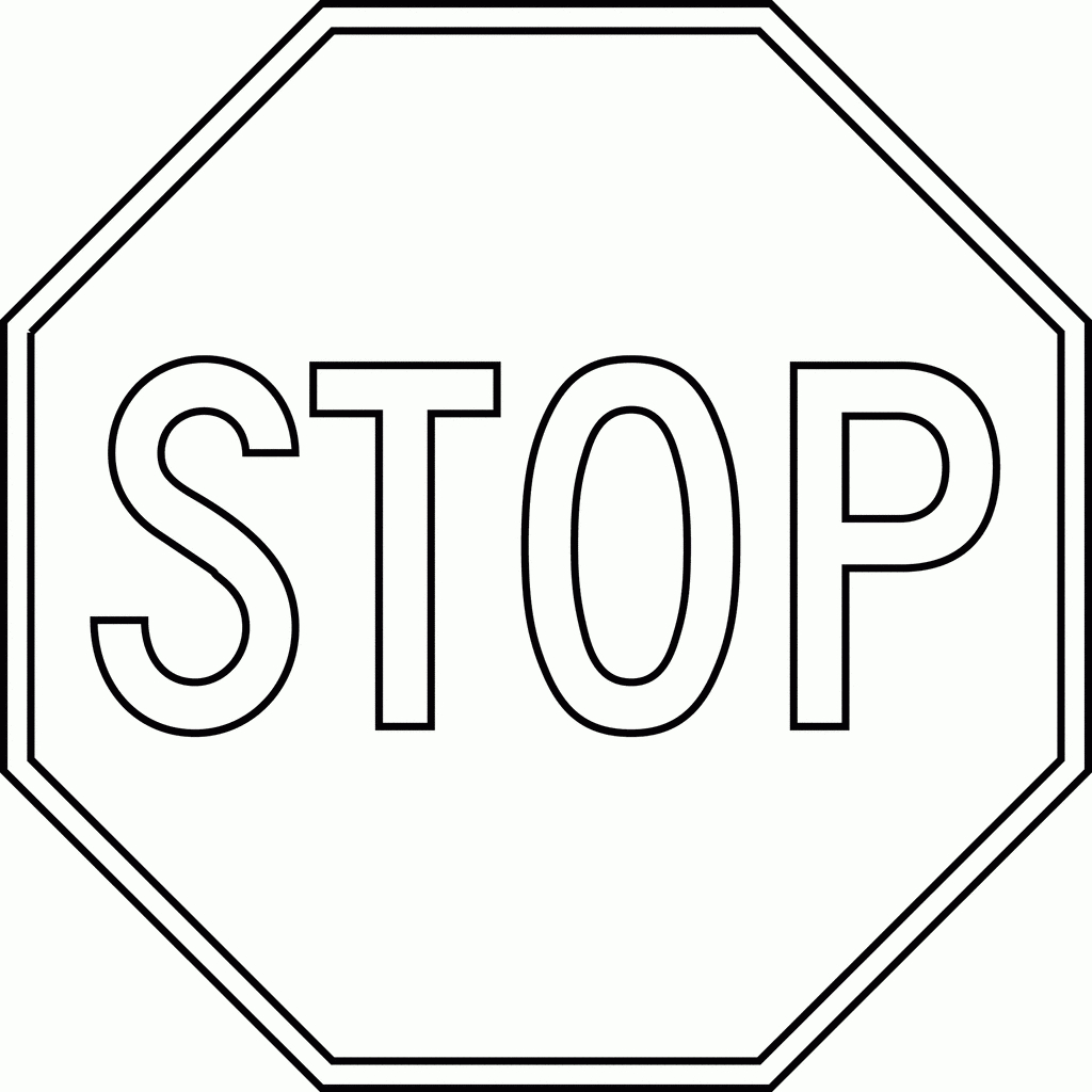 Free Stop Sign Template Printable, Download Free Clip Art, Free Clip - Free Printable Stop Sign To Color