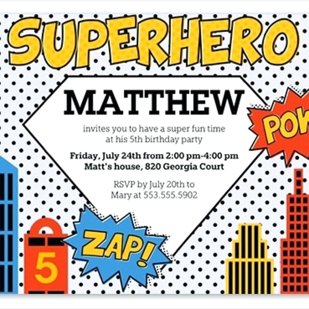 Free Superhero Birthday Invitations Templates - Free Printable Superhero Certificates