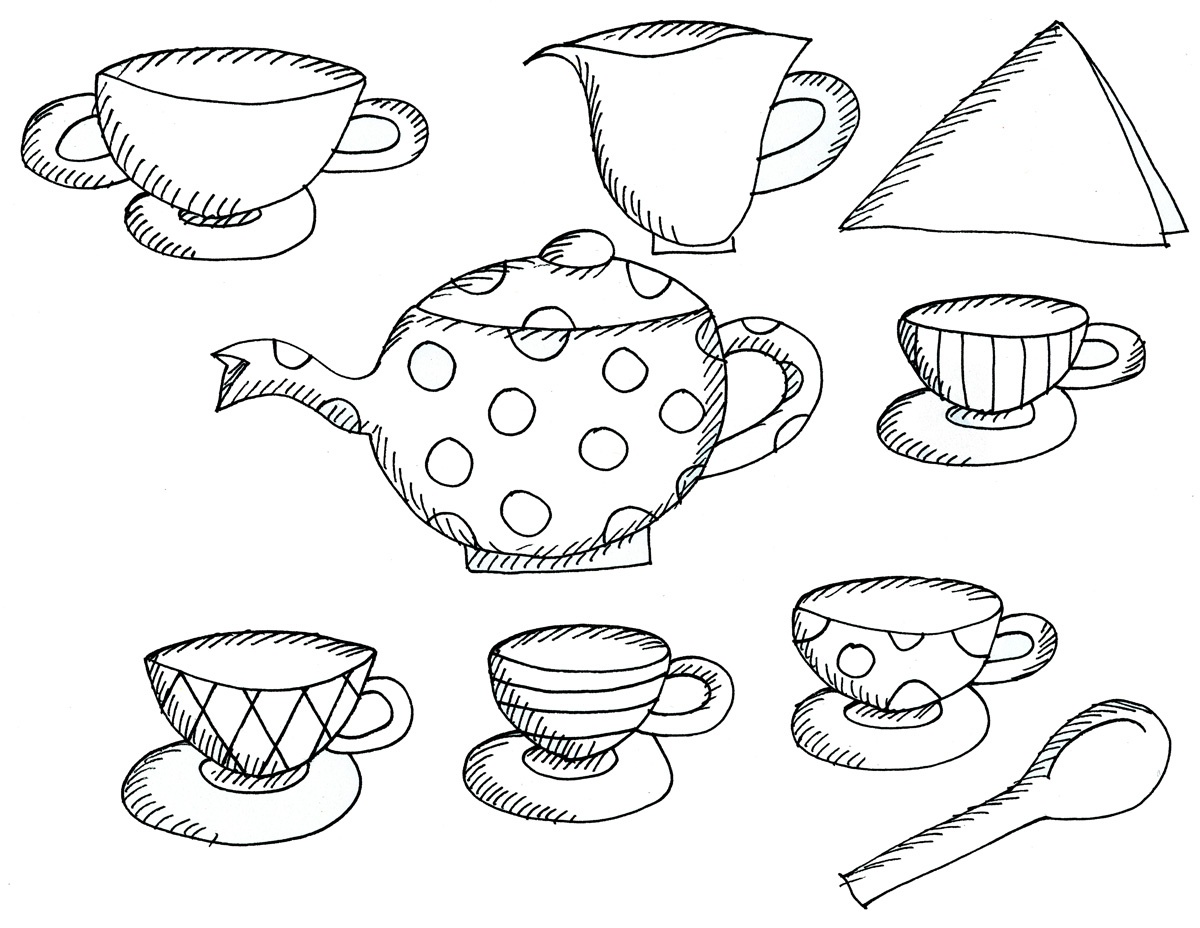 Free Teapot Coloring Book, Download Free Clip Art, Free Clip Art On - Free Printable Tea Cup Coloring Pages
