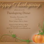 Free Thanksgiving Dinner Invitations Templates – Happy Easter   Free Printable Thanksgiving Invitation Templates