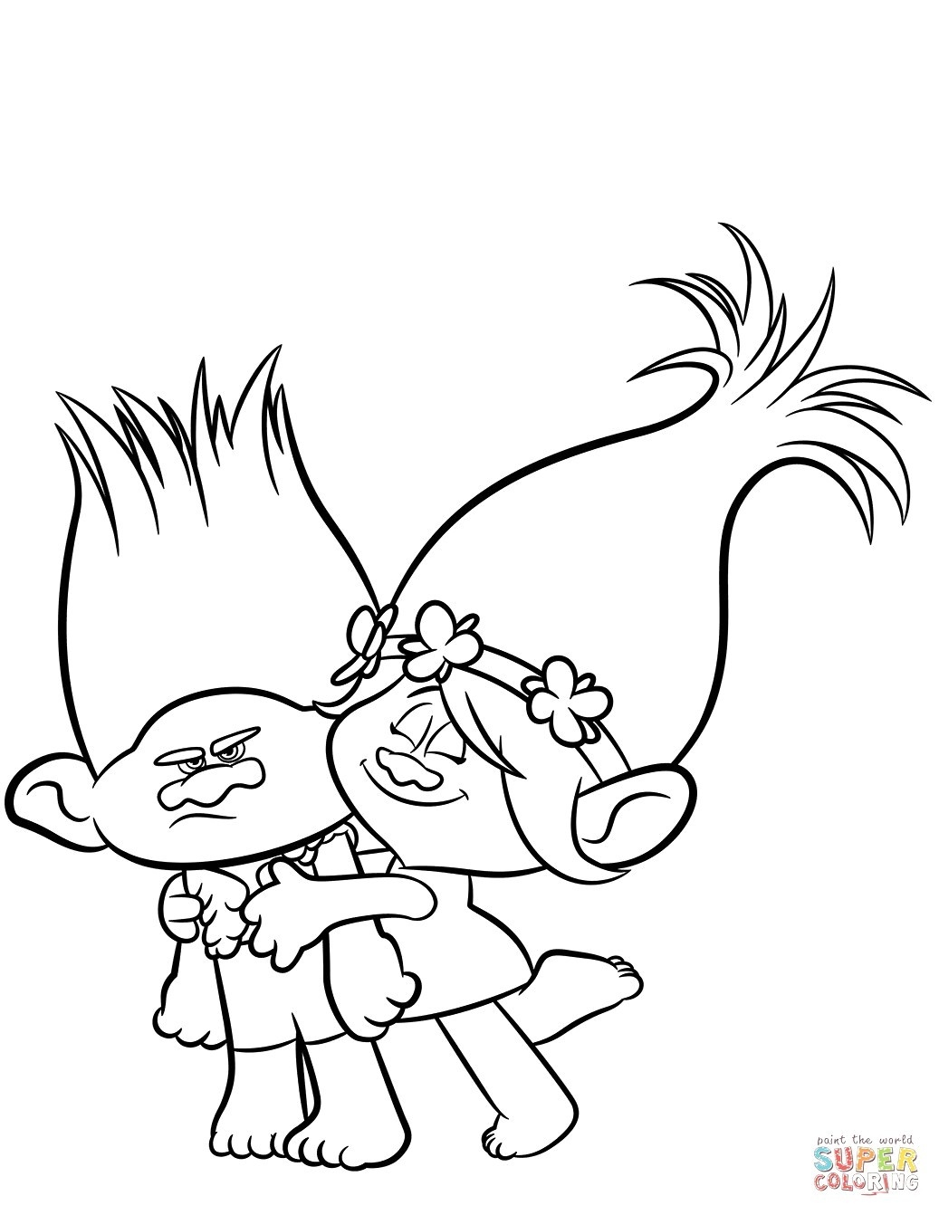 Free Trolls Coloring Pages Free Printable Troll Coloring Pages - Free Printable Troll Coloring Pages