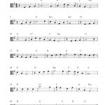 Free Viola Sheet Music Score, Danny Boy   Viola Sheet Music Free Printable