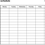 Free Weekly Schedule Templates For Pdf   18 Templates   Free Printable Weekly Work Schedule