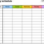 Free Weekly Schedule Templates For Word   18 Templates   Free Printable Weekly Work Schedule