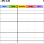 Free Weekly Schedule Templates For Word   18 Templates   Free Printable Work Schedule Maker