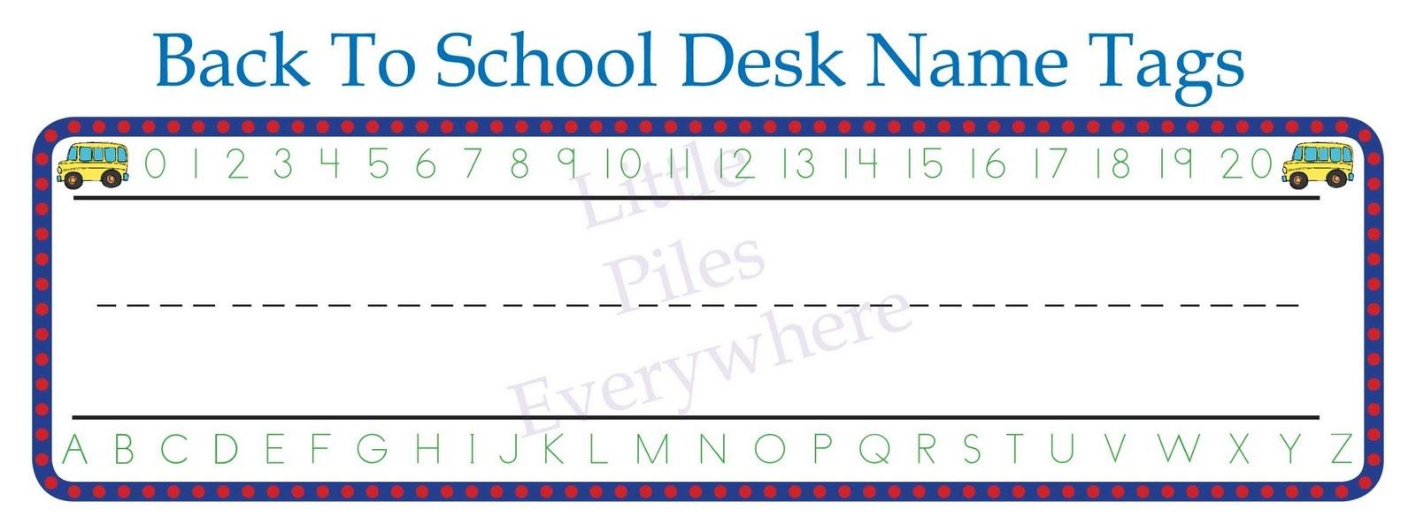 Free Welcome Back To School Bulletin Boards | Cute+Welcome+Back+To+ - Free Printable Name Tags For School Desks