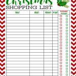 Freebie Printable Christmas Shopping List | Best Of Pinterest   Free Printable Christmas Wish List