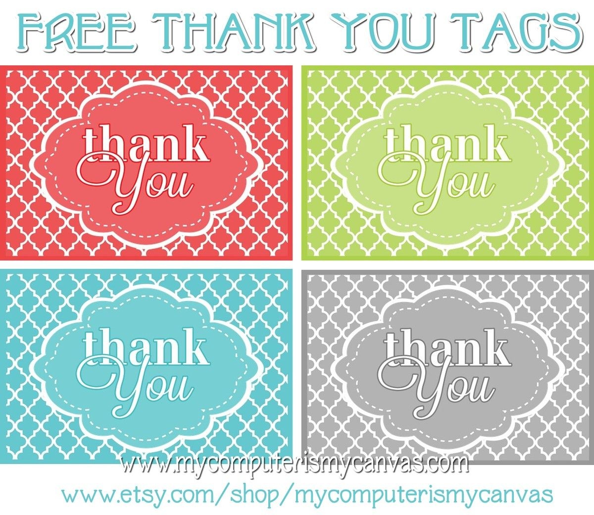 Freebie} Printable Thank You Tags | Printables | Thank You Tag - Free Printable Thank You Tags For Birthdays