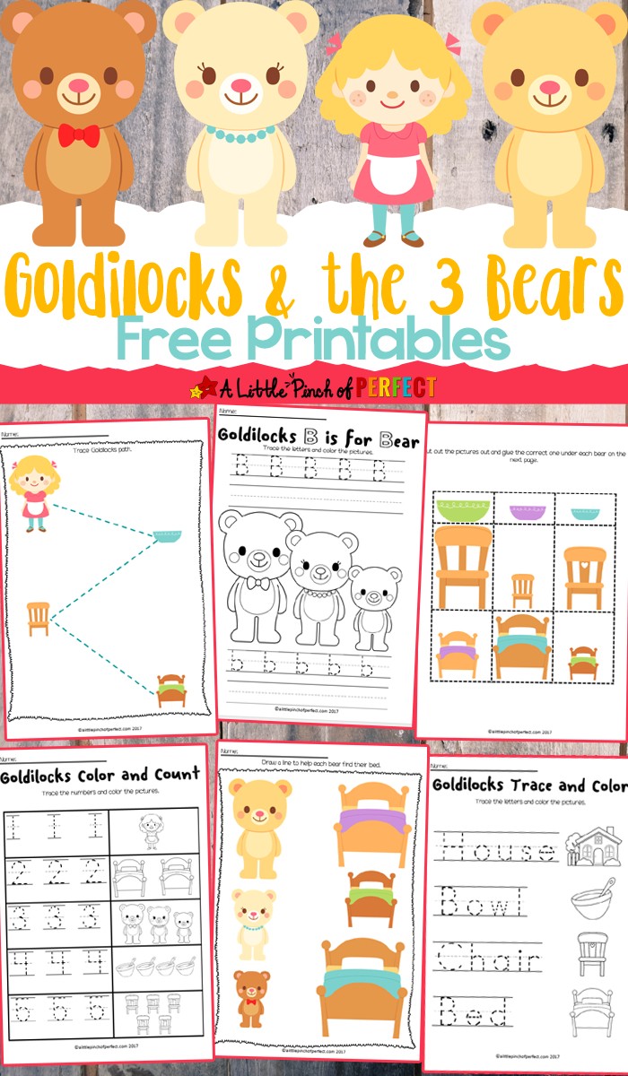Goldilocks And The Three Bears Free Printables | Fun Printable - Free Printable Goldilocks And The Three Bears Story